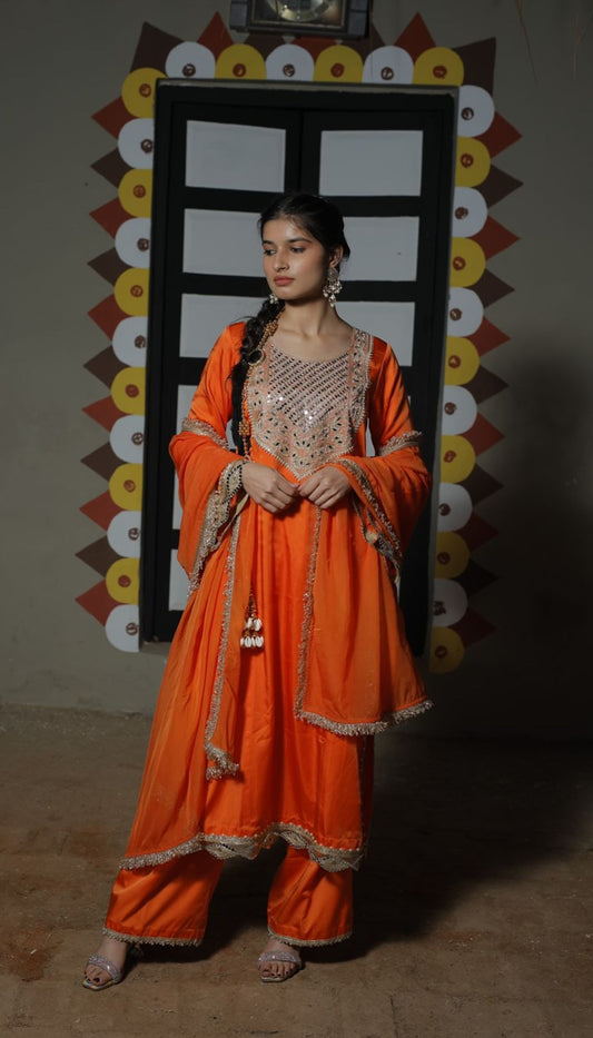 Pakiza Orange Suit